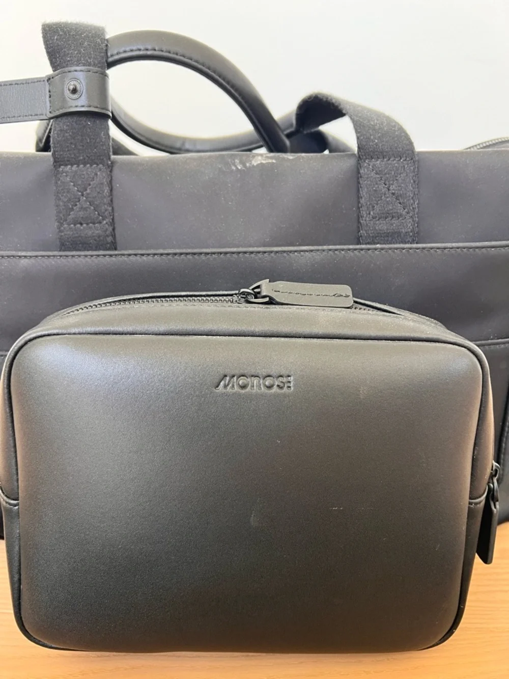Black AER Nylon Briefcase - Sleek Laptop Bag